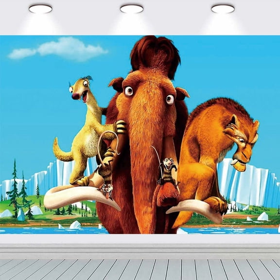 Ice Age Taspestry Wall Decor Birthday Banner Backdrop Background Party Supplies Taspestry Poster