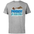thumbnail image 1 of Ice Age The Adventures of Buck Wild Baby Scrat Furry and Fast - Short Sleeve Cotton T-Shirt for Adults - Customized-Athletic Heather, 1 of 5
