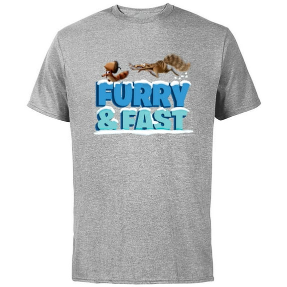 Ice Age The Adventures of Buck Wild Baby Scrat Furry and Fast - Short Sleeve Cotton T-Shirt for Adults - Customized-Athletic Heather