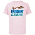 thumbnail image 1 of Ice Age The Adventures of Buck Wild Baby Scrat Furry and Fast - Short Sleeve Cotton T-Shirt for Adults - Customized-Soft Pink, 1 of 5