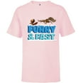 thumbnail image 1 of Ice Age The Adventures of Buck Wild Baby Scrat Furry and Fast - Short Sleeve T-Shirt for Kids - Customized-Soft Pink, 1 of 5