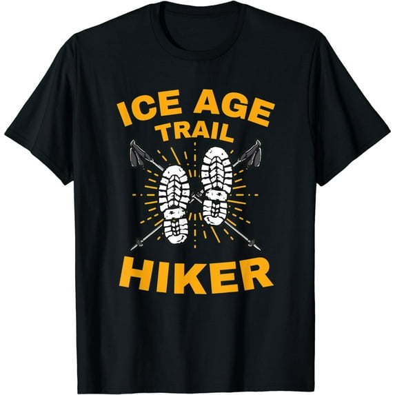 Ice Age Trail Hiker Hike Hiking US National Trail T-Shirt mens t shirt,black,women,funny,misfits,men,journey