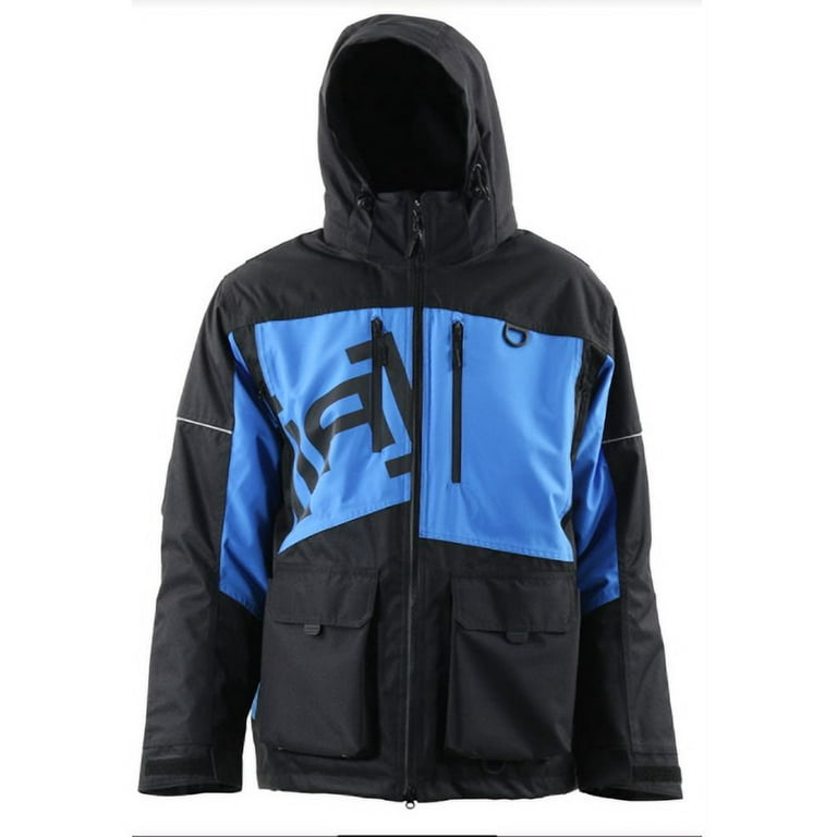 Ice Armor Defender Float Parka - Black / Blue Medium (2024