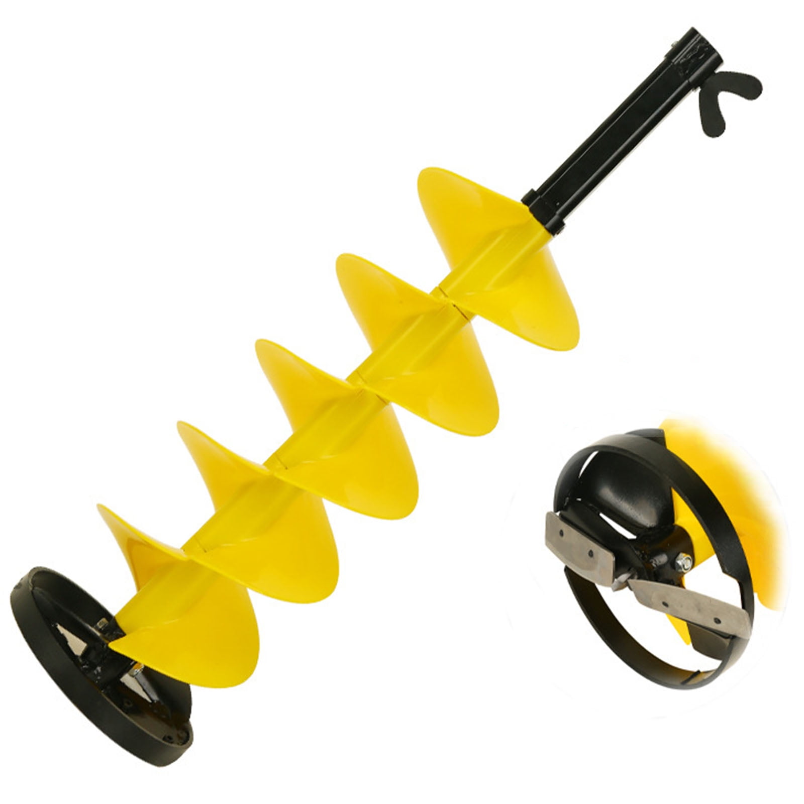 Ice Auger, 8'' Ice Augers for Ice Fishing, Ice Fishing Auger with