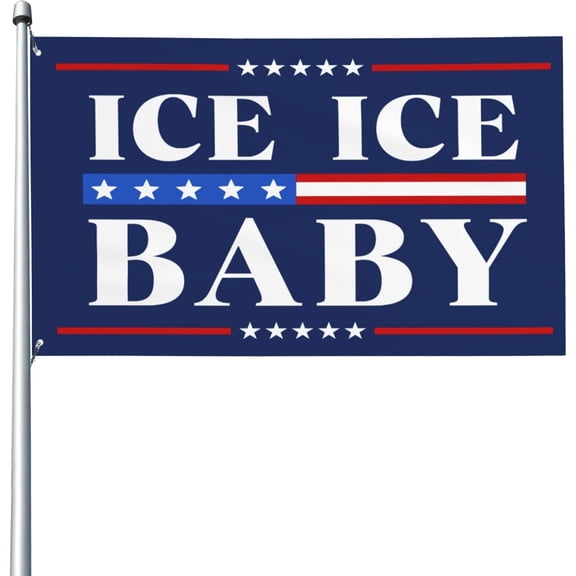 Ice Baby flag 3x5 Support Ice Sign Yard Flag