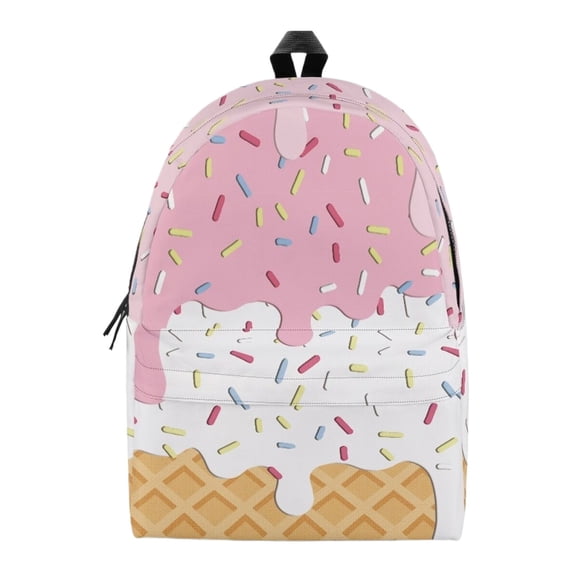 Ice Backpack Kawaii Shoulder Backpack, Cute Ice Drip Backpack for students, Water Resistant School Backpack for Travel, Daypack with Multiple Pockets