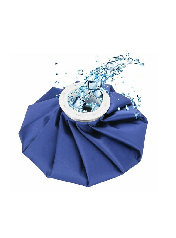 Ice Bag Ice Pack, 9 inch Reusable Ice Pack Bag, Cold & Hot Therapy Ice Bag for Injuries Reusable Soft Blue Icepack for Pain Relief, Headaches, Breastfeeding