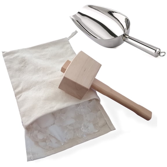 Ice Bag and Mallet, Manual Ice Crusher, Ice Crushers for Home Use, Bartender Kit & Bar Tools Kitchen Accessory