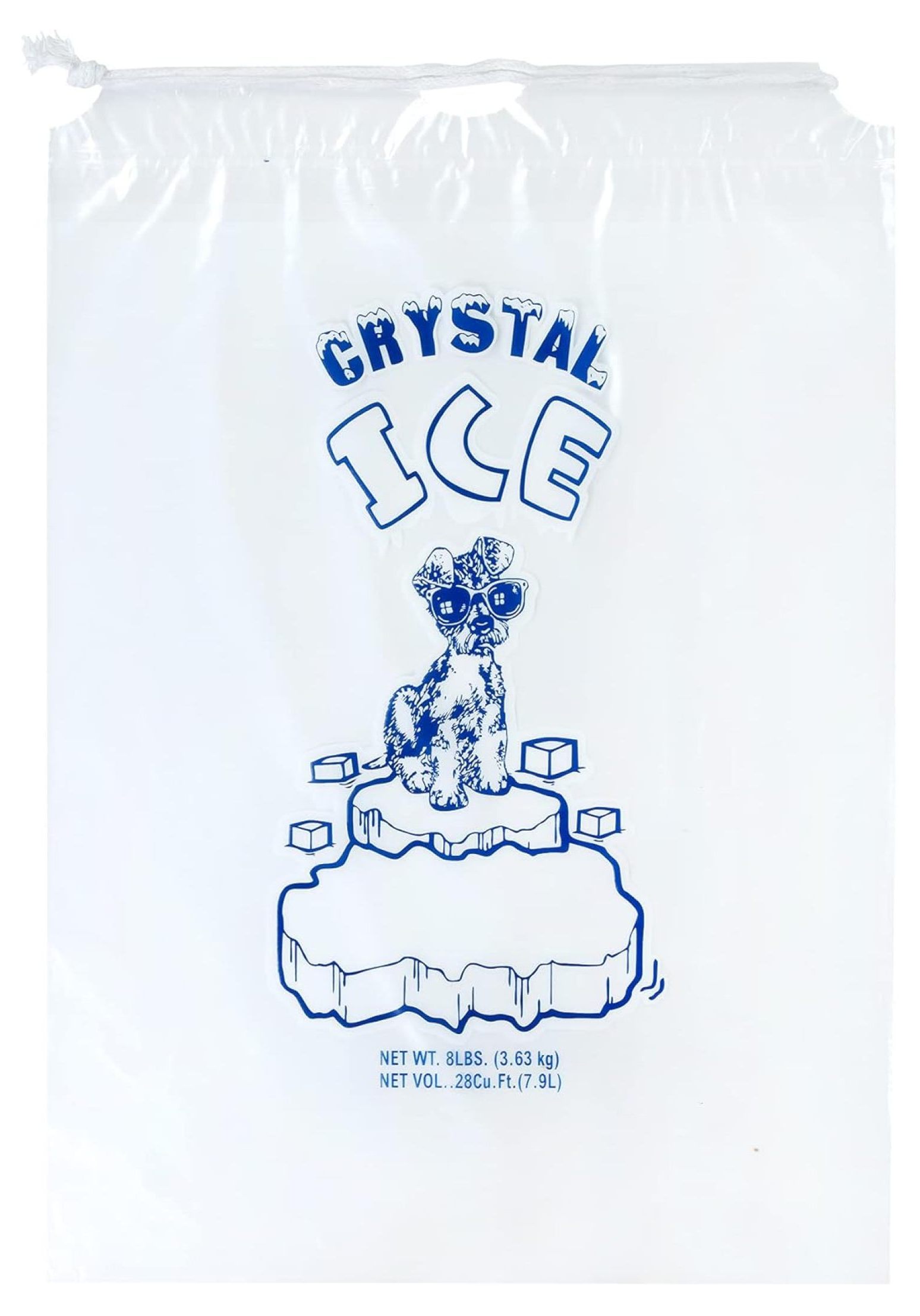 400 Pack Of 10 Lb Ice Bags With Drawstring - Heavy Duty 1.5 Mil Bags For Parties & Commercial Use