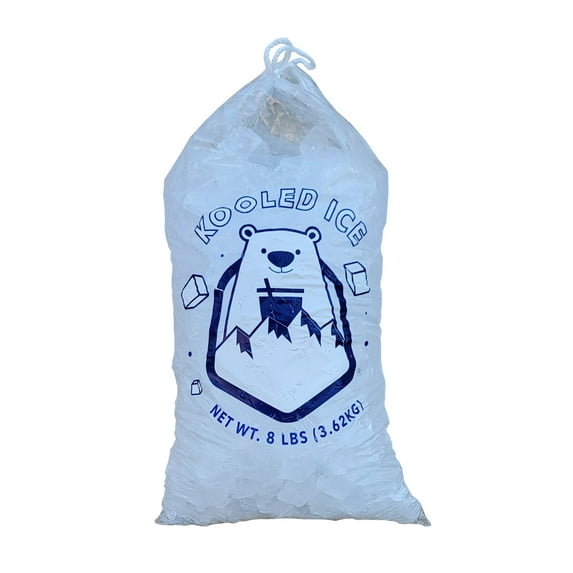 Commercial Ice Bags with Drawstring – 8 lb Capacity – Pack of 500 – Heavy Duty, Leak-Resistant, Freezer Safe for Ice Storage and Transport