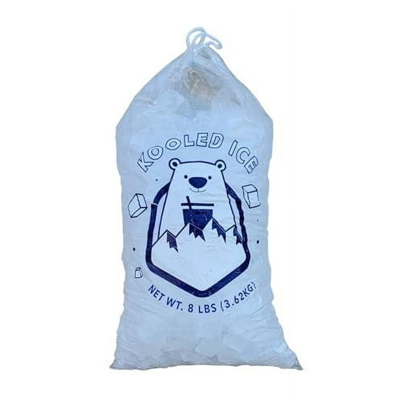 Ice Bags with Drawstring Heavy Duty Commercial Grade (8 lb Pack 500)