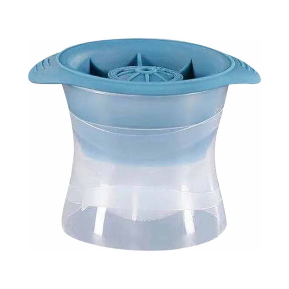 Ice Ball Maker Molds, Large Silicone Round Ice Sphere Ball Ice Cube Tray Round Ice Cube Maker for Whiskey, Cocktails and Homemade Drinks