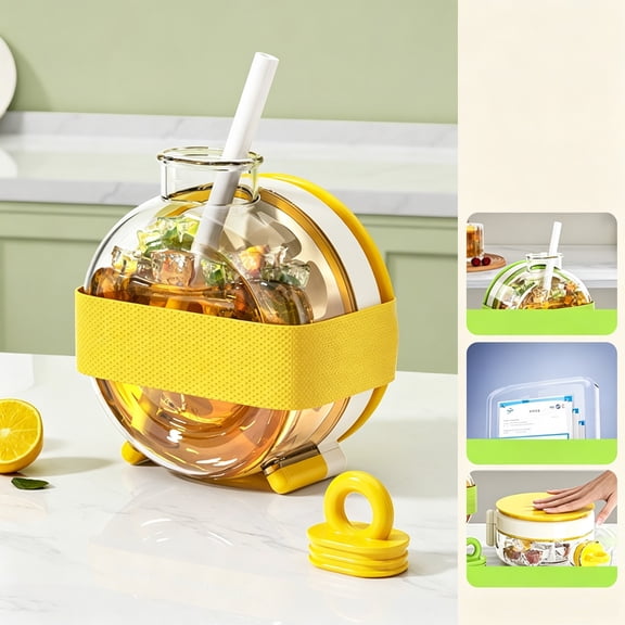 Ice Ball Press Maker With Straw Portable Manual Deicing Cup For Cold Drinks Beer Whiskey Outdoor Home Bar Party Gadget