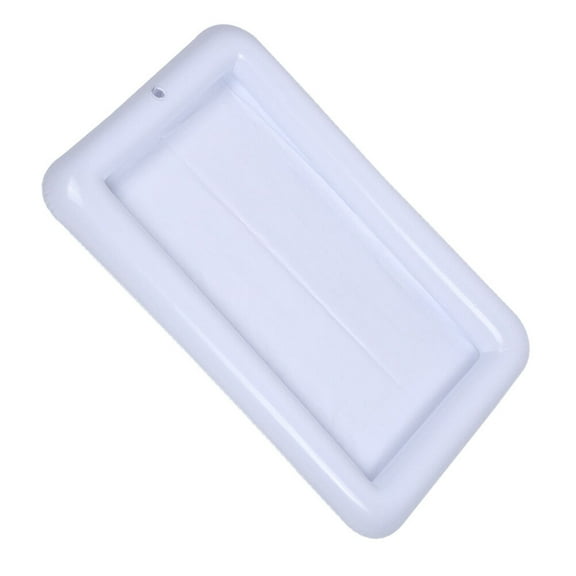 Ice Bar Salad Plate Floating Tray Food Drink Containers Inflatable Serving Trays White Pvc