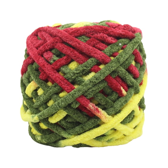 Ice Bar Yarn for Crochet - 100g Thick Segment Dyed Acrylic - Hand-Woven DIY Knitting Wool for Sweaters & Dolls by MPOISVA