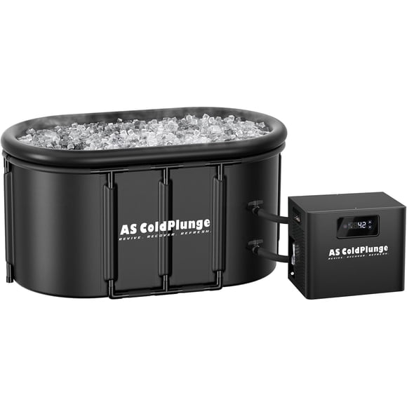 Ice Bath Chiller & Cold Plunge Tub Kit, 1/3HP Cold Plunge Chiller with Built-in Pump & Filter, Upgraded XXL 148Gal Ice Pod, Cold Plunge Tub with Water Chiller for Cold Therapy Recovery
