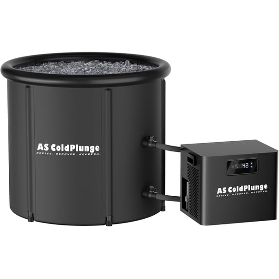 Ice Bath Chiller & Cold Plunge Tub Kit, 1/3HP Cold Plunge Chiller with Built-in Pump & Filter, XL 100 Gal Ice Pod, Cold Plunge Tub with Water Chiller for Cold Therapy Recovery