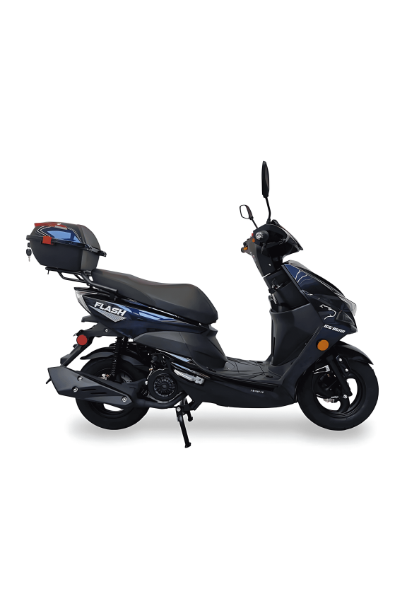 Ice Bear Flash PMZ150-4 150cc Gas Powered Scooter, Assembly Instruction Not Included (Blue)