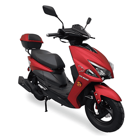 Ice Bear Flash PMZ150-4 150cc Gas Powered Scooter, Assembly Instruction Not Included (Burgundy)