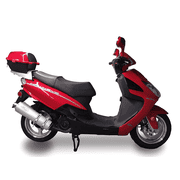 Ice Bear Hawkeye PMZ150-3C 150cc Gas Powered Scooter, Assembly Instruction Not Included Red