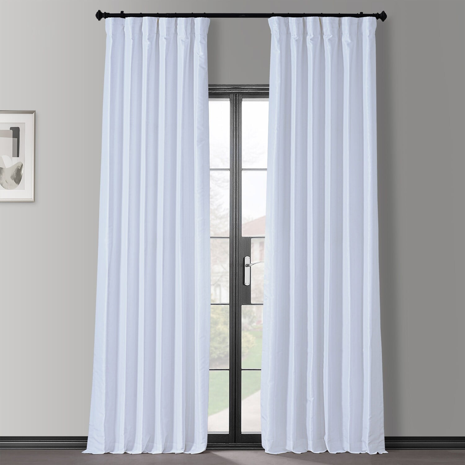 Ice Faux Silk Blackout Curtain Panel 50W x 96L