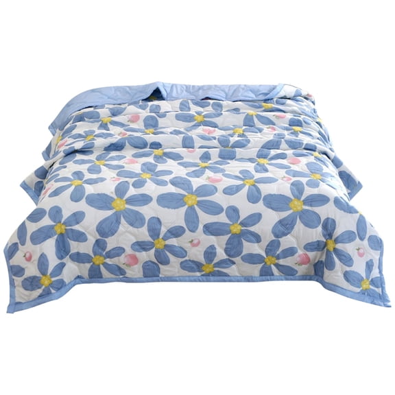 Ice Blanket For Hot Sleepers Rectangular Cotton All Season Lightweight Summer Cotton Cooler Quilt For Night Sweats Keep Cool Twin Size Soft Home