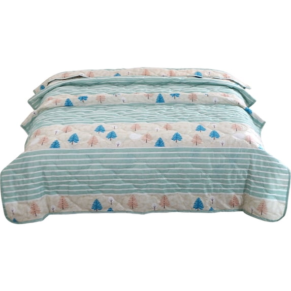 Ice Blanket For Hot Sleepers Rectangular Cotton All Season Lightweight Summer Cotton Cooler Quilt For Night Sweats Arc Chill Keep Cool Twin Size Soft Home