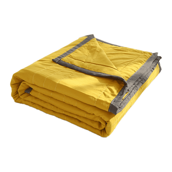 Ice Blanket for All-Season - Summer Cooler Quilt Hot Sleepers and Night Sweats Yellow 200 X 220cm