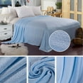 thumbnail image 1 of Ice Blankets for Hot Sleepers, Bamboo Fiber, Heat Absorbing Technology, All Season Temperature Regulation for Night Sweats, Cooling Comfort, 1 Pack, Sky Blue, by FAJHHA, 1 of 7