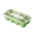 thumbnail image 1 of Ice Block Maker, Food Grade Ice Cube Mold, Reusable Ice Tray for Freezer, Leak-Proof and Odor-Resistant, Easy to Demold, 8-Compartment, 14.2x7.2cm, 1 of 8