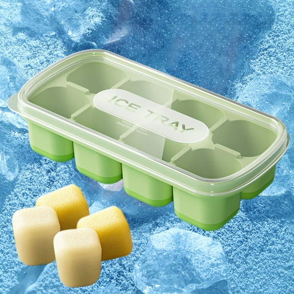 Ice Block Maker, Home Homemade Ice Cube Tray, Food-Grade Ice Box with Leak-Proof Lid, Effortless Ice Retrieval, Convenient for Easy Cleaning and Storage