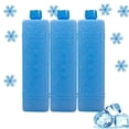 thumbnail image 1 of Ice Blocks for Cool Bags, Ice Blocks for Cooler, Long Lasting Reusable Freezer Blocks, Shock Cooler Small Ices Packs, Ices Crystal Boxes for Portable Air Conditioner (3PC), 1 of 7