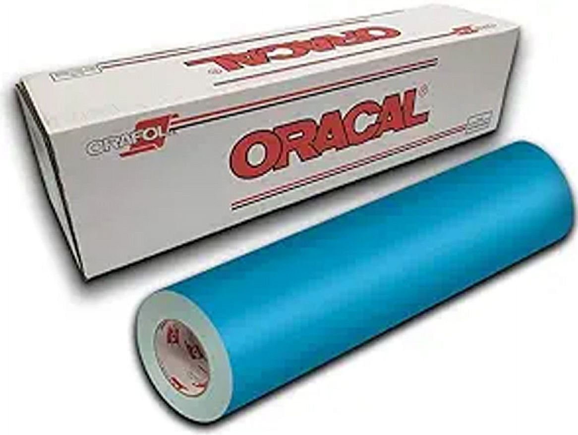 Ice Blue 24" x 10 Ft Roll of Glossy Oracal 651 Vinyl for Craft Cutters and Vinyl Sign Cutters