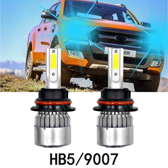 Ice Blue 9007 HB5 LED Headlight Bulb High+Low Beam C6 For FORD Ranger 1990-2011