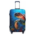 thumbnail image 1 of Ice Blue Ocean Sea Turtle Luggage Cover Anti Scratch, Elastic Suitcase Protector Suitcase Covers for Luggage Fits 18-32 Inch Luggage, 1 of 5