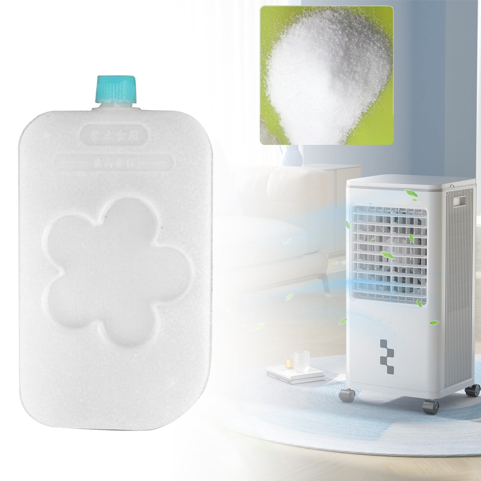 Ice Box for Cooler Fan, Cold Pack Transportation Fresh Keeping Ice Plate - Ice Box with Internal Ice Water Injection Required, Kitchen Ice Grid (A1*3)