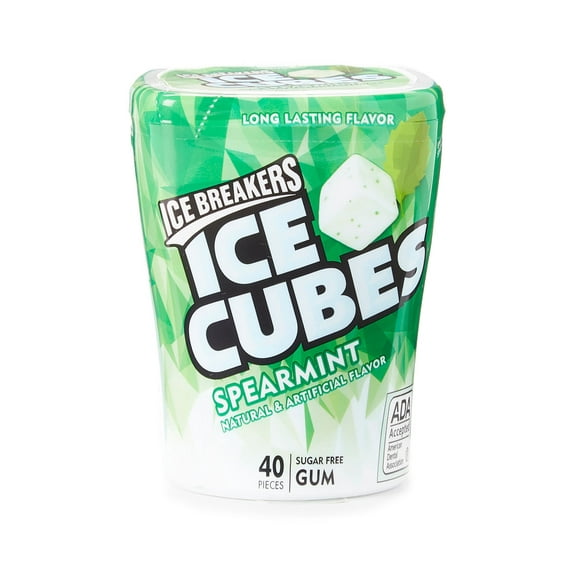 Ice Breaker Spearmint Ice Cubes Gum, 40-Piece