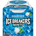 thumbnail image 1 of Ice Breakers Coolmint Sugar Free Mints, Tins 1.5 oz, 8 Count, 1 of 9