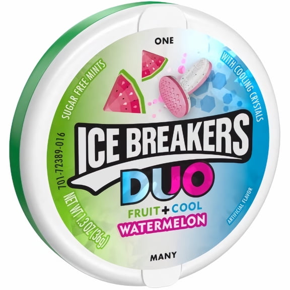 Ice Breakers Duo Watermelon Flavored Mints (Pack of 36)