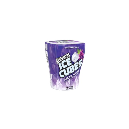 Ice Breakers Ice Cubes Artic Grape Sugar-Free Gum (Pack of 48)