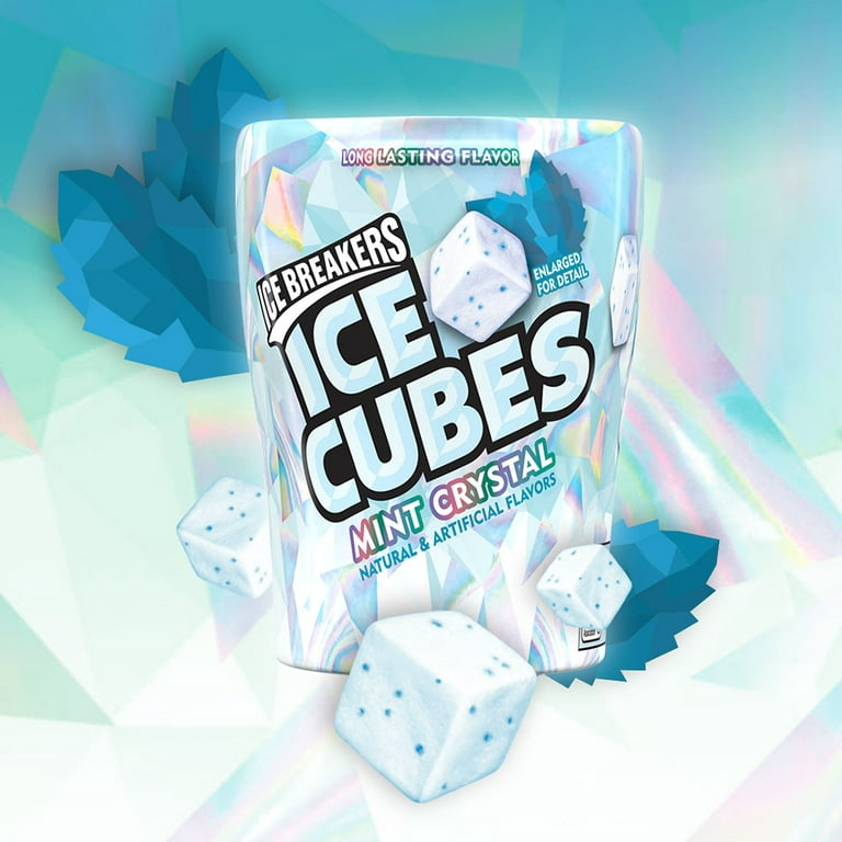 Ice Breakers, Ice Cubes, Mint Crystal Gum, 3.24 Oz, 4 Ct