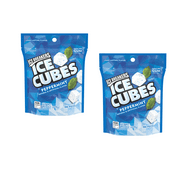 Ice Breakers Ice Cubes, Peppermint Gum, 8.11 Oz., 100 Pieces -2 Pack