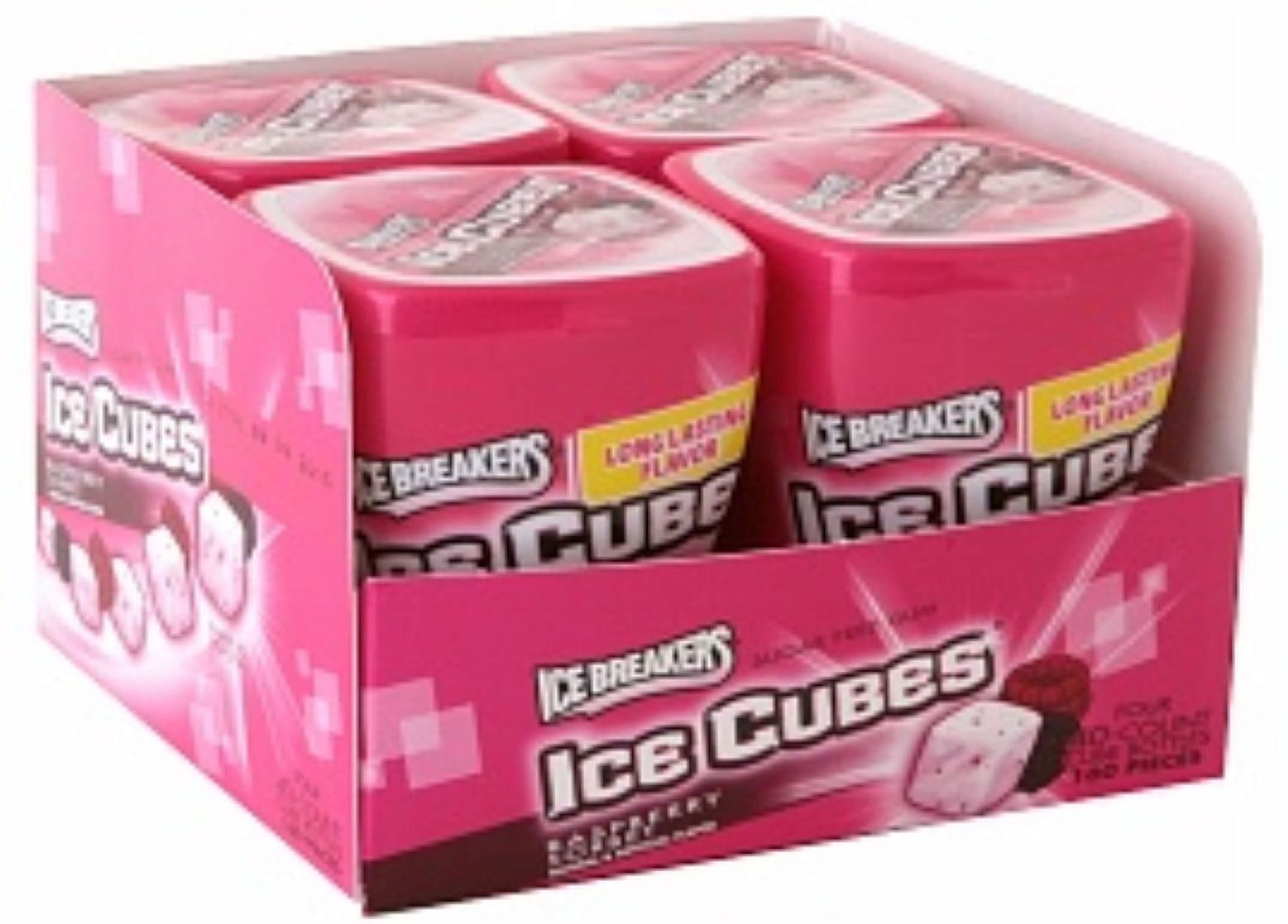 Ice Breakers Ice Cubes Raspberry Sorbet Gum 4 packs (40 ct per pack)