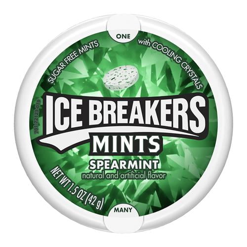 Ice Breakers Ice Cubes Spearmint 1.5 Oz Tin - Pack of 2
