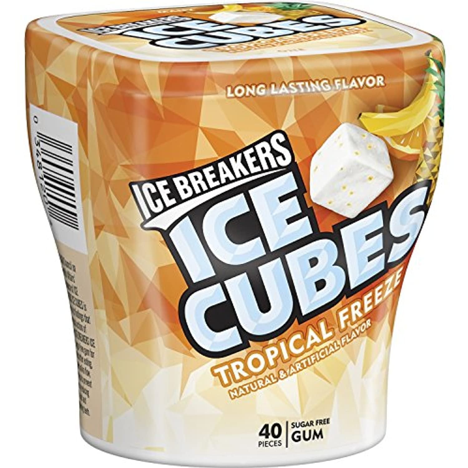 Hershey's Ice Breakers Ice Cubes Gum, Tropical Freeze, 40 Pieces