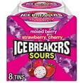 thumbnail image 1 of Ice Breakers Sours Assorted Fruit Flavored Sugar Free Mints, Tins 1.5 oz, 8 Count, 1 of 9