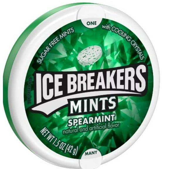 Ice Breakers Spearmint Mints 1.5 oz (Pack of 5)