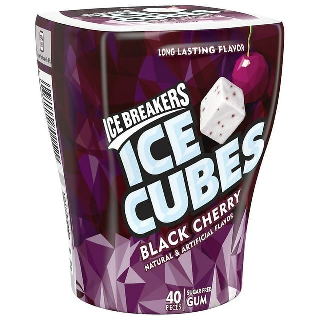 Ice Breakers Sugar Free Chewing Gum, Made with Xylitol, Bottle Black Cherry 40.0 ea Pack of 2