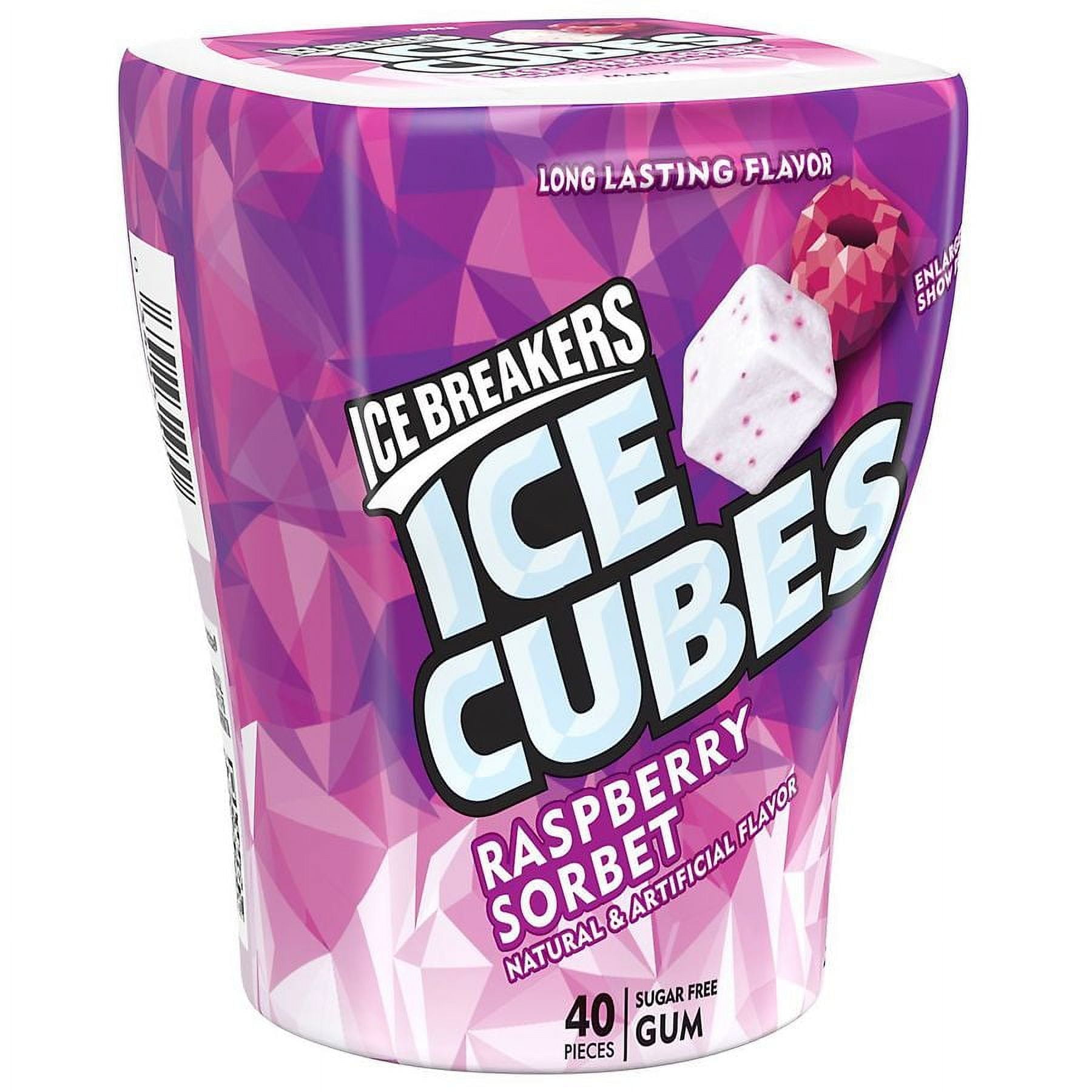 Ice Breakers Sugar Free Chewing Gum Raspberry Sorbet 40.0 ea Pack of 2
