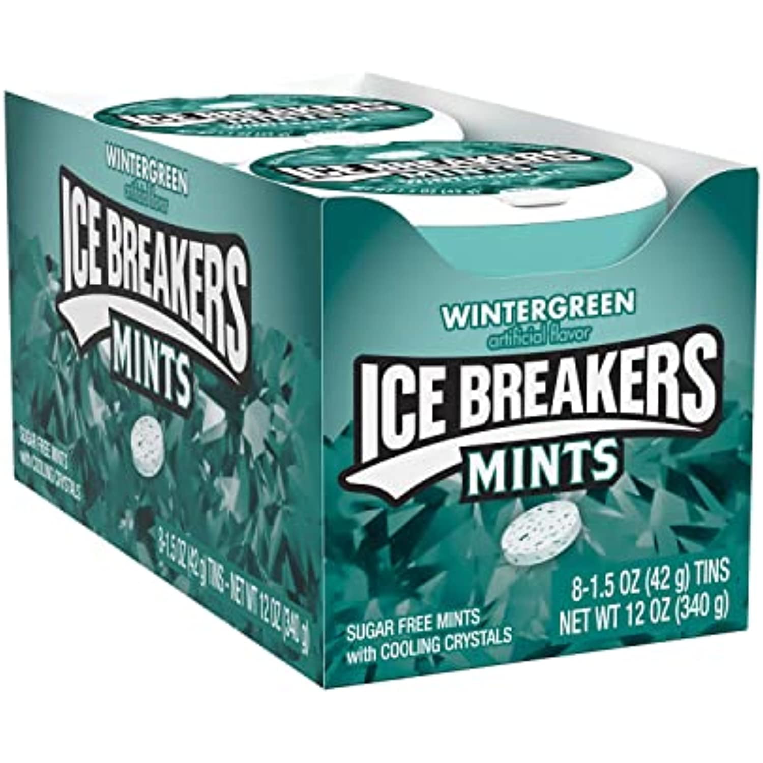 Ice Breakers Wintergreen Sugar Free Breath Mints, Made With Xylitol, 1.